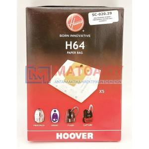 HOOVER BAGS  SPRINT-FREESPACE ORIGINAL H58-H64  35600637 vacuum bags